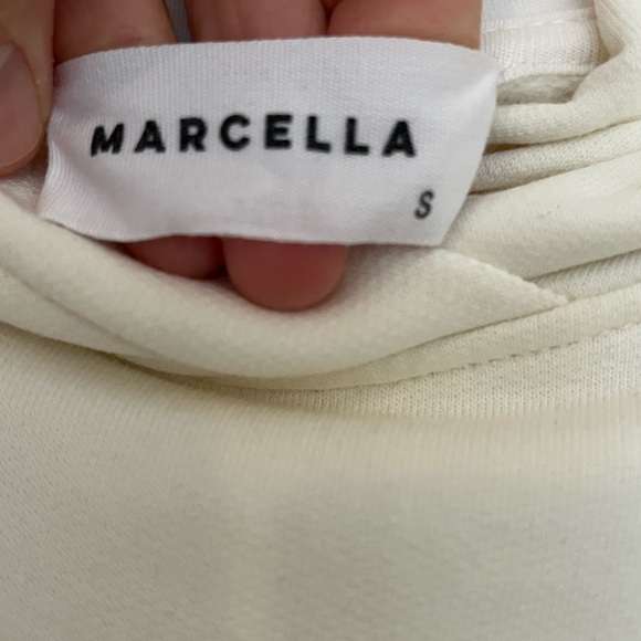NWOT Marcella NYC Noori Sweatshirt Tunic / Cream / S - Picture 6 of 6